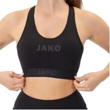 JAKO Functional Underwear Sports Bra Power (Polyester Stretch Jersey) Black Ladies