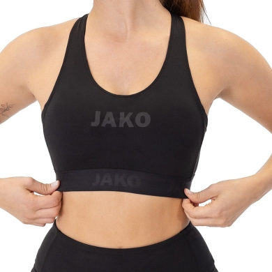 JAKO Functional Underwear Sports Bra Power (Polyester Stretch Jersey) Black Ladies