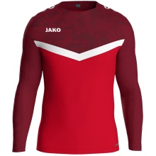 JAKO Sport Long Sleeve Sweatshirt Iconic (Polyester Stretch Fleece) red/burgundy Kids