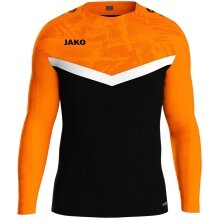 JAKO Sport Long Sleeve Sweatshirt Iconic (Polyester Stretch Fleece) black/neon orange Kids