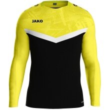 JAKO Sport Long Sleeve Sweatshirt Iconic (Polyester Stretch Fleece) black/yellow Kids