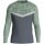 JAKO Sport Long Sleeve Sweatshirt Iconic (Polyester Stretch Fleece) Charcoal Grey/Mint Green Kids