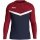 JAKO Sport Long Sleeve Sweatshirt Iconic (Polyester Stretch Fleece) navy/red Kids