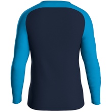 JAKO Sport Long Sleeve Sweatshirt Iconic (Polyester Stretch Fleece) navy blue/light blue/yellow Kids