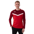 JAKO Sport Long Sleeve Sweatshirt Iconic (Polyester Stretch Fleece) red/burgundy Men's