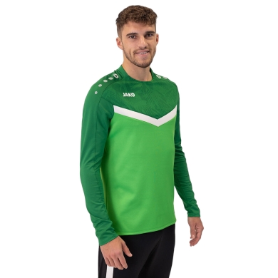 JAKO Sport Long Sleeve Sweatshirt Iconic (Polyester Stretch Fleece) green/dark green Men's