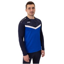 JAKO Sport Long Sleeve Sweatshirt Iconic (Polyester Stretch Fleece) Royal Blue/Navy Blue Men's