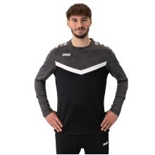 JAKO Sport Long Sleeve Sweatshirt Iconic (Polyester Stretch Fleece) black/anthracite grey Men's