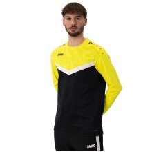 JAKO Sport Long Sleeve Sweatshirt Iconic (Polyester Stretch Fleece) black/yellow Men's