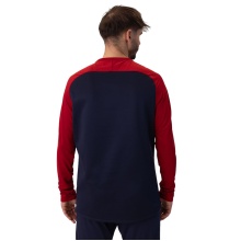 JAKO Sport Long Sleeve Sweatshirt Iconic (Polyester Stretch Fleece) navy/red Men's