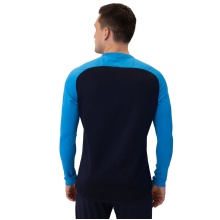 JAKO Sport Long Sleeve Sweatshirt Iconic (Polyester Stretch Fleece) navy blue/light blue/yellow Men's