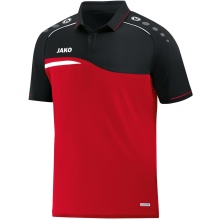 JAKO Sport Polo Competition 2.0 (100% Polyester) red/black Kids