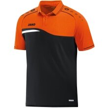 JAKO Sport-Polo Competition 2.0 (100% Polyester) black/orange Kids