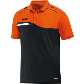 JAKO Sport-Polo Competition 2.0 (100% Polyester) black/orange Kids