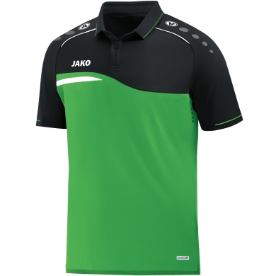 JAKO Sport Polo Competition 2.0 (100% Polyester) green/black Kids