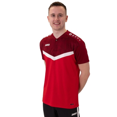 JAKO Sport Polo Iconic (Polyester Micro Mesh) red/burgundy men's