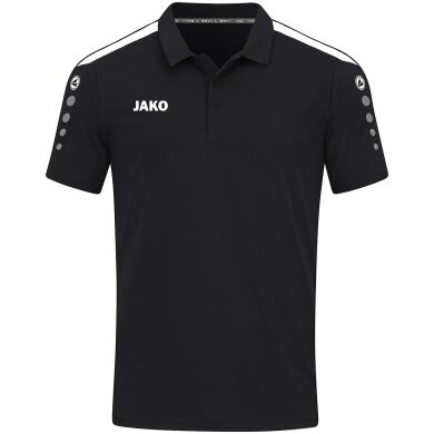 JAKO Sport Polo Power (Mixed fabric, durable) black Kids