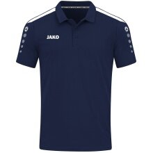 JAKO Sport Polo Power (Mixed Fabric, Durable) Navy Blue Men