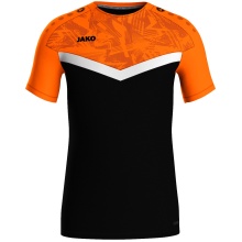 JAKO Sport T-shirt Iconic (Polyester Micro Mesh) black/neon orange children