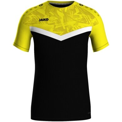 JAKO Sport T-shirt Iconic (Polyester Micro Mesh) black/yellow Kids