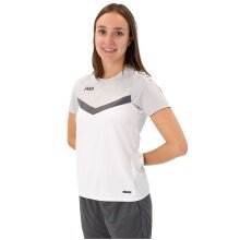 JAKO Sport Shirt Iconic (Polyester Micro Mesh) white/light grey/charcoal grey Ladies