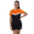 JAKO Sport Shirt Iconic (Polyester Micro Mesh) black/neon orange Ladies