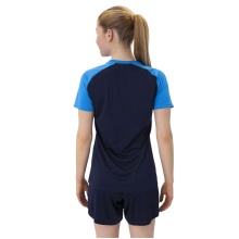 JAKO Sport Shirt Iconic (Polyester Micro Mesh) navy blue/light blue/yellow Ladies