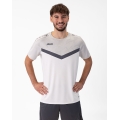 JAKO Sport T-shirt Iconic (Polyester Micro Mesh) white/grey men's