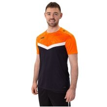 JAKO Sport T-shirt Iconic (Polyester Micro Mesh) black/neon orange Men's