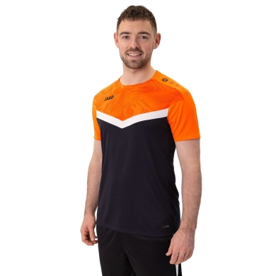 JAKO Sport T-shirt Iconic (Polyester Micro Mesh) black/neon orange Men's