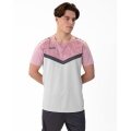 JAKO Sport T-shirt Iconic (Polyester Micro Mesh) light grey/pink/charcoal grey Men's