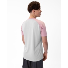 JAKO Sport T-shirt Iconic (Polyester Micro Mesh) light grey/pink/charcoal grey Men's