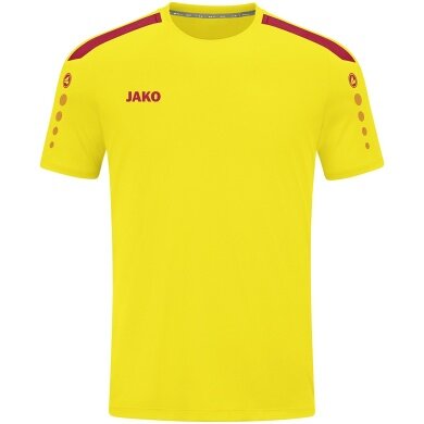 JAKO Sport T-shirt Jersey Power (Polyester Interlock, durable) yellow/red Kids