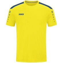 JAKO Sport T-shirt Jersey Power (Polyester Interlock, durable) yellow/royal blue Children