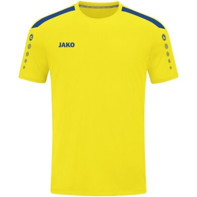 JAKO Sport T-shirt Jersey Power (Polyester Interlock, durable) yellow/royal blue Children