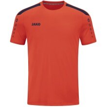 JAKO Sport T-shirt Jersey Power (Polyester interlock, durable) orange/navy blue Children