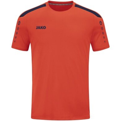 JAKO Sport T-shirt Jersey Power (Polyester interlock, durable) orange/navy blue Children