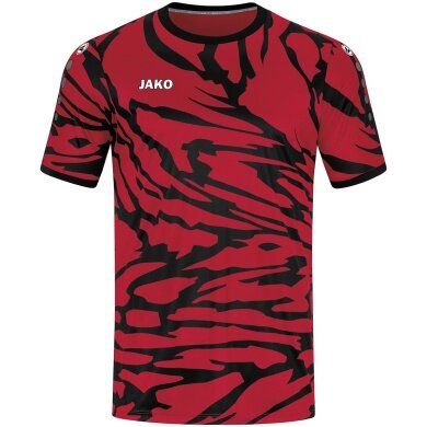 JAKO Sport T-shirt Jersey Animal (Polyester Interlock, comfortable feel) red/black Men