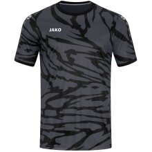 JAKO Sport T-shirt Jersey Animal (Polyester Interlock, comfortable to wear) anthracite grey/black Men