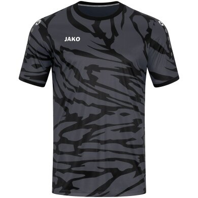 JAKO Sport T-shirt Jersey Animal (Polyester Interlock, comfortable to wear) anthracite grey/black Children