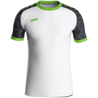 JAKO Sport T-shirt Jersey Iconic (Polyester Interlock) white/black/green Kids