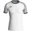 JAKO Sport T-shirt Jersey Iconic (Polyester Interlock) white/light grey/anthracite grey Kids