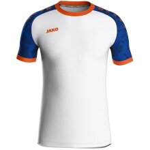 JAKO Sport T-shirt Jersey Iconic (Polyester Interlock) white/royal blue/orange Kids