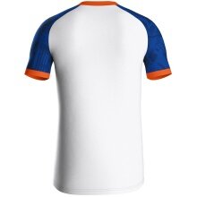 JAKO Sport T-shirt Jersey Iconic (Polyester Interlock) white/royal blue/orange Kids