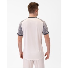 JAKO Sports T-shirt Jersey Iconic (Polyester Interlock) white/light grey/charcoal grey men's