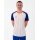 JAKO Sports T-shirt Jersey Iconic (Polyester Interlock) white/royal blue/orange men's