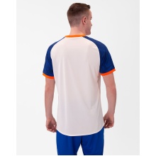 JAKO Sports T-shirt Jersey Iconic (Polyester Interlock) white/royal blue/orange men's