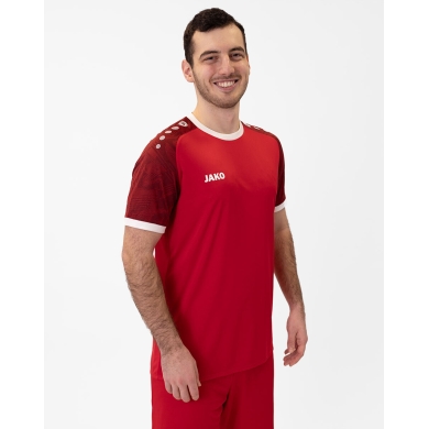 JAKO Sports T-shirt Jersey Iconic (Polyester Interlock) red/burgundy Men's