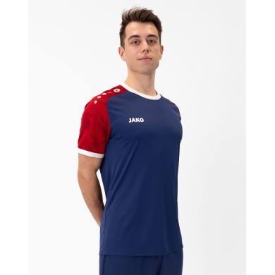 JAKO Sport T-shirt Jersey Iconic (Polyester Interlock) navy blue/red Men