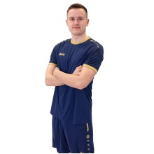 JAKO Sport T-shirt Jersey Iconic (Polyester Interlock) navy blue/marine blue/gold Men